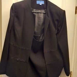 New - Black & white, 3-pc suit